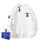 画像2: One point NASA x sports bear print Sweat shirt ユニセックス 男女兼用ワンポイントスポーツベア 熊 × NASA ナサ プリント スウェット トレーナー プルオーバー (2)