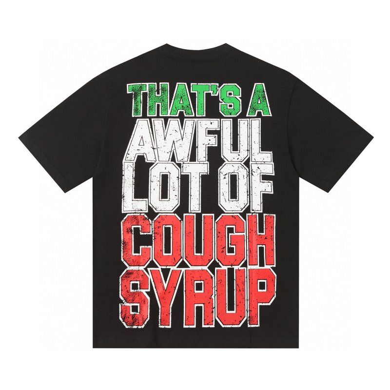 画像3: Unisex THAT'S A AWFUL LOT OF COUGH SYRUP - Fighting Fighter Bart Simpson Print  T-shirt  男女兼用 ユニセックス戦うファイターバートシンプソンプリント 半袖 Tシャツ (3)