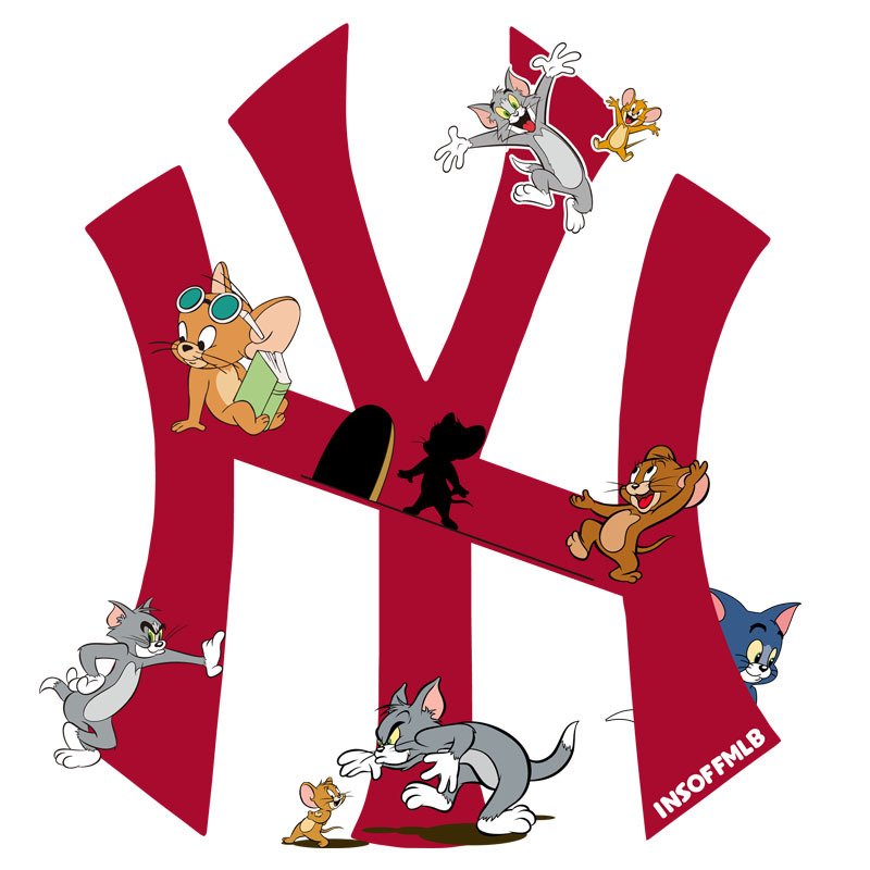 画像10: Unisex NY logo x Tom and Jerry Print  T-shirt  男女兼用 ユニセックスNY×トム＆ジェリープリント 半袖 Tシャツ (10)