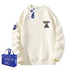画像1: One point NASA x sports bear print Sweat shirt ユニセックス 男女兼用ワンポイントスポーツベア 熊 × NASA ナサ プリント スウェット トレーナー プルオーバー (1)