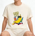 画像3: Unisex black white American retro style quirky banana man Print  T-shirt  男女兼用 ユニセックスおしゃれなバナナマンプリント 半袖 Tシャツ (3)
