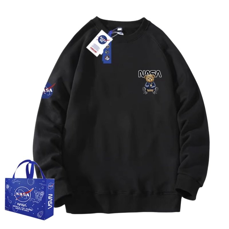 画像3: One point NASA x sports bear print Sweat shirt ユニセックス 男女兼用ワンポイントスポーツベア 熊 × NASA ナサ プリント スウェット トレーナー プルオーバー (3)