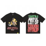 画像1: Unisex THAT'S A AWFUL LOT OF COUGH SYRUP - Fighting Fighter Bart Simpson Print  T-shirt  男女兼用 ユニセックス戦うファイターバートシンプソンプリント 半袖 Tシャツ (1)