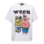 画像1: Unisex WEEN Spongebob & Patrick Print  T-shirt  男女兼用 ユニセックススポンジボブ×パトリックプリント 半袖 Tシャツ (1)