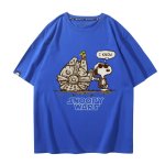 画像12: Unisex SNOOPY WARS STAR WARS print Tshirts 男女兼用 スターウォーズ ×スヌーピー プリント 半袖ラウンドネック Tシャツ ユニセックス ムービーT (12)