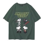 画像15: Unisex SNOOPY WARS STAR WARS print Tshirts 男女兼用 スターウォーズ ×スヌーピー プリント 半袖ラウンドネック Tシャツ ユニセックス ムービーT (15)