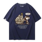 画像6: Unisex SNOOPY WARS STAR WARS print Tshirts 男女兼用 スターウォーズ ×スヌーピー プリント 半袖ラウンドネック Tシャツ ユニセックス ムービーT (6)