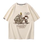 画像14: Unisex SNOOPY WARS STAR WARS print Tshirts 男女兼用 スターウォーズ ×スヌーピー プリント 半袖ラウンドネック Tシャツ ユニセックス ムービーT (14)