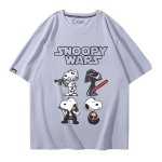 画像19: Unisex SNOOPY WARS STAR WARS print Tshirts 男女兼用 スターウォーズ ×スヌーピー プリント 半袖ラウンドネック Tシャツ ユニセックス ムービーT (19)