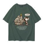 画像16: Unisex SNOOPY WARS STAR WARS print Tshirts 男女兼用 スターウォーズ ×スヌーピー プリント 半袖ラウンドネック Tシャツ ユニセックス ムービーT (16)
