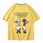 画像7: Unisex SNOOPY WARS STAR WARS print Tshirts 男女兼用 スターウォーズ ×スヌーピー プリント 半袖ラウンドネック Tシャツ ユニセックス ムービーT (7)