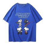 画像11: Unisex SNOOPY WARS STAR WARS print Tshirts 男女兼用 スターウォーズ ×スヌーピー プリント 半袖ラウンドネック Tシャツ ユニセックス ムービーT (11)