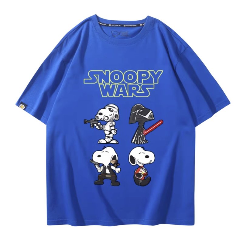 画像11: Unisex SNOOPY WARS STAR WARS print Tshirts 男女兼用 スターウォーズ ×スヌーピー プリント 半袖ラウンドネック Tシャツ ユニセックス ムービーT (11)