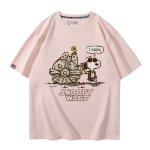 画像10: Unisex SNOOPY WARS STAR WARS print Tshirts 男女兼用 スターウォーズ ×スヌーピー プリント 半袖ラウンドネック Tシャツ ユニセックス ムービーT (10)