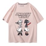 画像9: Unisex SNOOPY WARS STAR WARS print Tshirts 男女兼用 スターウォーズ ×スヌーピー プリント 半袖ラウンドネック Tシャツ ユニセックス ムービーT (9)
