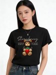 画像4: Unisex Strawberry Bear & New York Logo Print  T-shirt  男女兼用 ユニセックスストロベリーベア＆ニューヨークロゴプリント 半袖 Tシャツ (4)