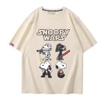 画像13: Unisex SNOOPY WARS STAR WARS print Tshirts 男女兼用 スターウォーズ ×スヌーピー プリント 半袖ラウンドネック Tシャツ ユニセックス ムービーT (13)