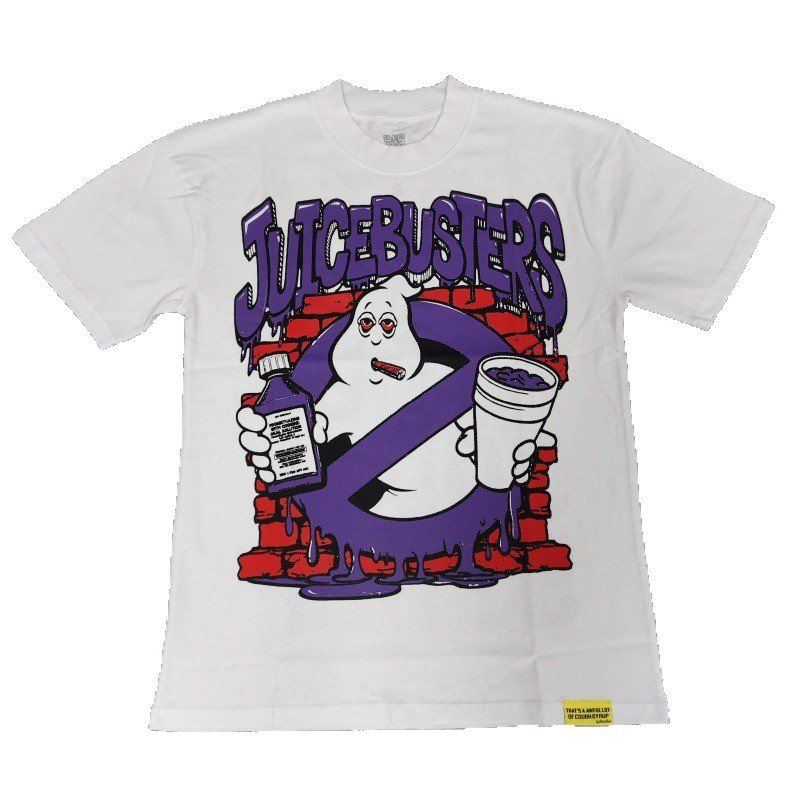画像1: Juice Ghostbusters Print short sleeve T-shirt  ユニセックス 男女兼用ジュース＆ゴーストバスターズプリント 半袖Tシャツ (1)