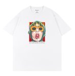 画像1: Unisex black white CANDY trendy portrait print T-shirt  男女兼用 ユニセックスCANDYトレンディポートレートプリント 半袖 Tシャツ (1)