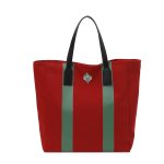 画像3:  Unisex Colorblock Oxford Canvas Tote Shoulder Bag Shopping Eco Bag　ユニセックス男女兼用カラーブロックオックスフォードキャンバストートショルダーバッグ通勤通学ショッピング (3)