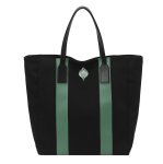 画像1:  Unisex Colorblock Oxford Canvas Tote Shoulder Bag Shopping Eco Bag　ユニセックス男女兼用カラーブロックオックスフォードキャンバストートショルダーバッグ通勤通学ショッピング (1)