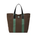 画像2:  Unisex Colorblock Oxford Canvas Tote Shoulder Bag Shopping Eco Bag　ユニセックス男女兼用カラーブロックオックスフォードキャンバストートショルダーバッグ通勤通学ショッピング (2)