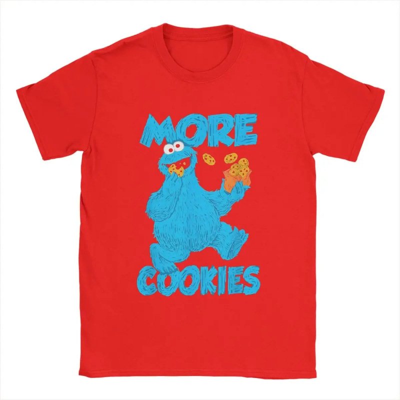 画像8: Unisex Sesame Street More Cookies x Cookie Monster Print  T-shirt  男女兼用 ユニセックスセサミストリートモアクッキー×クッキーモンスタープリント 半袖 Tシャツ (8)