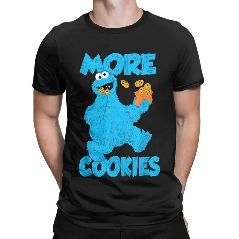 画像9: Unisex Sesame Street More Cookies x Cookie Monster Print  T-shirt  男女兼用 ユニセックスセサミストリートモアクッキー×クッキーモンスタープリント 半袖 Tシャツ (9)