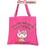 画像5: Hawaii Suntan Kitty Canvas Tote Shoulder Bag Shopping Eco Bag　ハワイ日焼けキティーキャンバストートショルダーバッグ通勤通学ショッピング (5)