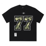 画像2: Unisex PAWCEE 77 Camouflage Number Print  T-shirt  男女兼用 ユニセックスPAWCEE 迷彩カモフラージュ77ナンバープリント 半袖 Tシャツ (2)