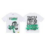 画像1: Unisex THAT'S A AWFUL LOT OF COUGHSYRUP Smoking Print  T-shirt  男女兼用 ユニセックススモーキングプリント 半袖 Tシャツ (1)