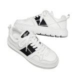 画像2: Bicolor leather lace-up sneakers shoes 男女兼用 ユニセックス レザーバイカラーレースアップ スニーカー (2)
