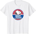 画像2: Uniex President Print Snoopy  T-shirt  男女兼用 ユニセックスプレジデントスヌーピープリント 半袖 Tシャツ (2)
