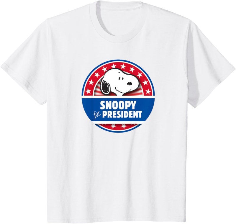 画像2: Uniex President Print Snoopy  T-shirt  男女兼用 ユニセックスプレジデントスヌーピープリント 半袖 Tシャツ (2)