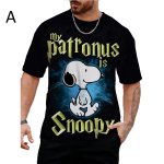 画像2: Uniex Big Snoopy Print  T-shirt  男女兼用 ユニセックスビッグスヌーピープリント 半袖 Tシャツ (2)