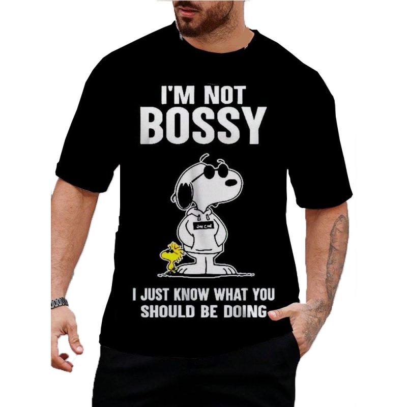 画像1: Uniex Big Snoopy Print  T-shirt  男女兼用 ユニセックスビッグスヌーピープリント 半袖 Tシャツ (1)