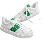 画像3: Bicolor leather lace-up sneakers shoes 男女兼用 ユニセックス レザーバイカラーレースアップ スニーカー (3)