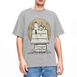 画像2: Uniex Nap Snoopy Vintage Print  T-shirt  男女兼用 ユニセックスナップスヌーピーヴィンテージスタイルプリント 半袖 Tシャツ (2)
