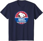 画像1: Uniex President Print Snoopy  T-shirt  男女兼用 ユニセックスプレジデントスヌーピープリント 半袖 Tシャツ (1)