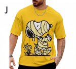 画像11: Uniex Big Snoopy Print  T-shirt  男女兼用 ユニセックスビッグスヌーピープリント 半袖 Tシャツ (11)