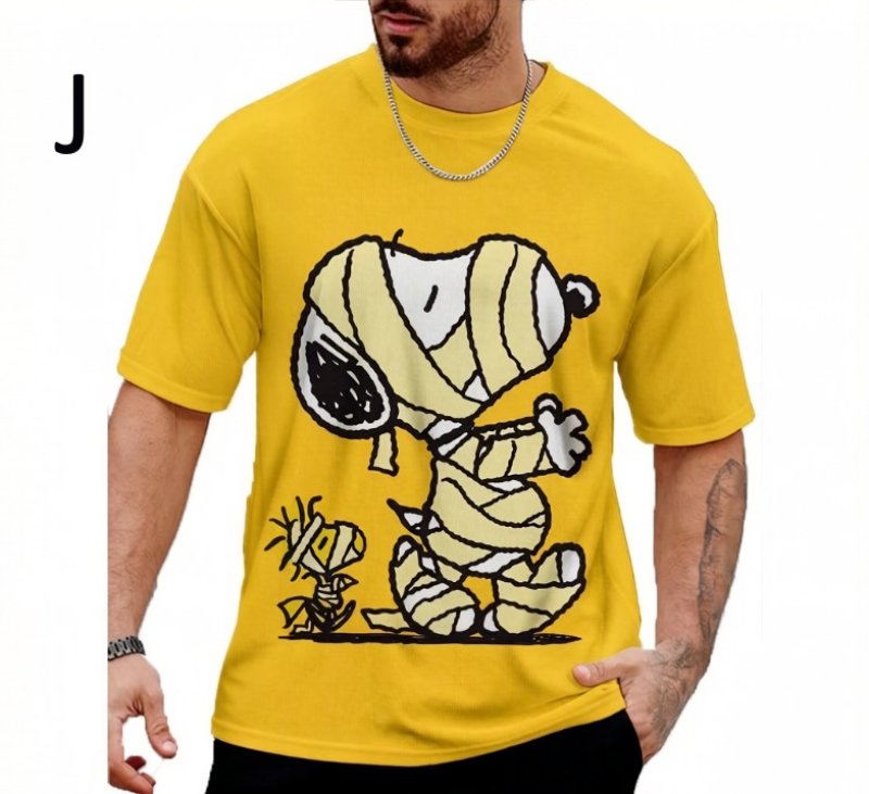 画像11: Uniex Big Snoopy Print  T-shirt  男女兼用 ユニセックスビッグスヌーピープリント 半袖 Tシャツ (11)