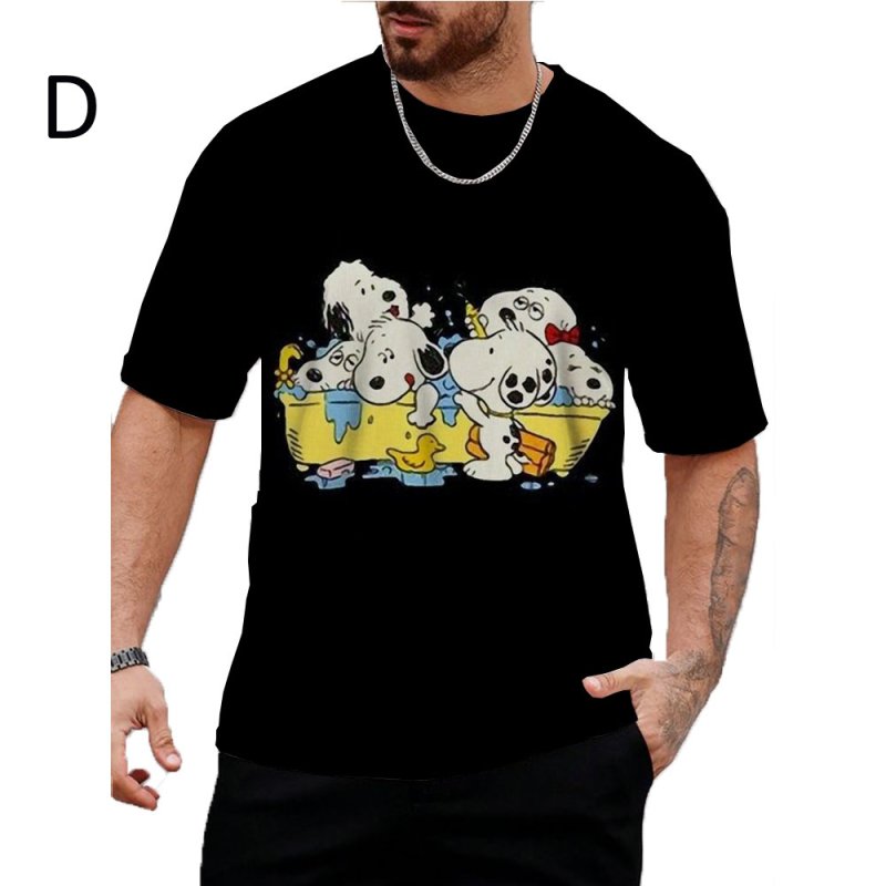 画像5: Uniex Big Snoopy Print  T-shirt  男女兼用 ユニセックスビッグスヌーピープリント 半袖 Tシャツ (5)
