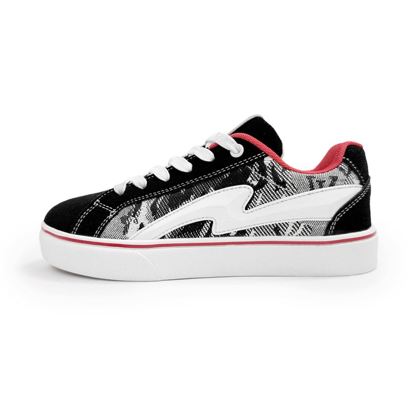 画像3: Lightning pattern lace-up sneakers　男女兼用ユニセックスライトニングレースアップスニーカー シューズ (3)