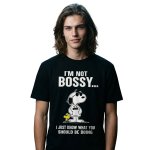 画像1: Uniex Big Snoopy Print  T-shirt  男女兼用 ユニセックスビッグスヌーピープリント 半袖 Tシャツ (1)