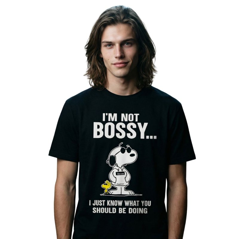 画像1: Uniex Big Snoopy Print  T-shirt  男女兼用 ユニセックスビッグスヌーピープリント 半袖 Tシャツ (1)