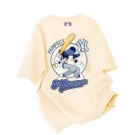 画像5: Uniex  NY Batter Mickey Mouse print  T-shirt  男女兼用 ユニセックスNYバッターミッキーマウスプリント 半袖 Tシャツ (5)