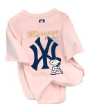 画像7: Uniex NY x Snoopy Baseball Players  print  T-shirt  男女兼用 ユニセックスNY×ベースボールプレイヤースヌーピープリント 半袖 Tシャツ (7)