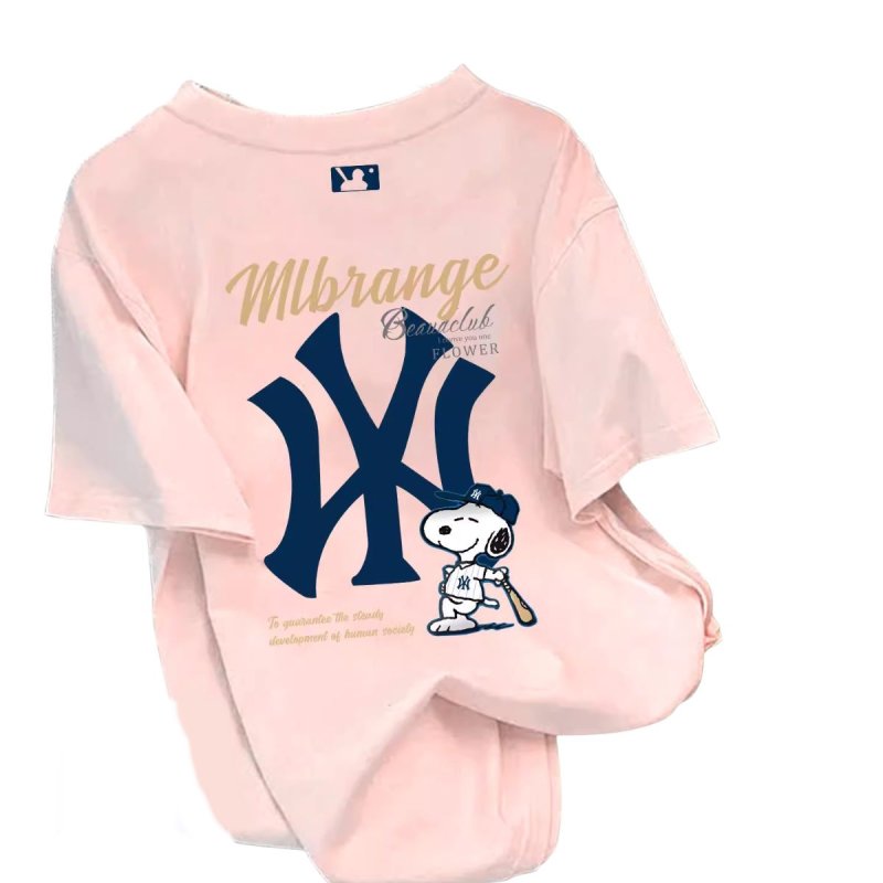 画像7: Uniex NY x Snoopy Baseball Players  print  T-shirt  男女兼用 ユニセックスNY×ベースボールプレイヤースヌーピープリント 半袖 Tシャツ (7)