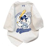 画像3: Uniex  NY Batter Mickey Mouse print  T-shirt  男女兼用 ユニセックスNYバッターミッキーマウスプリント 半袖 Tシャツ (3)