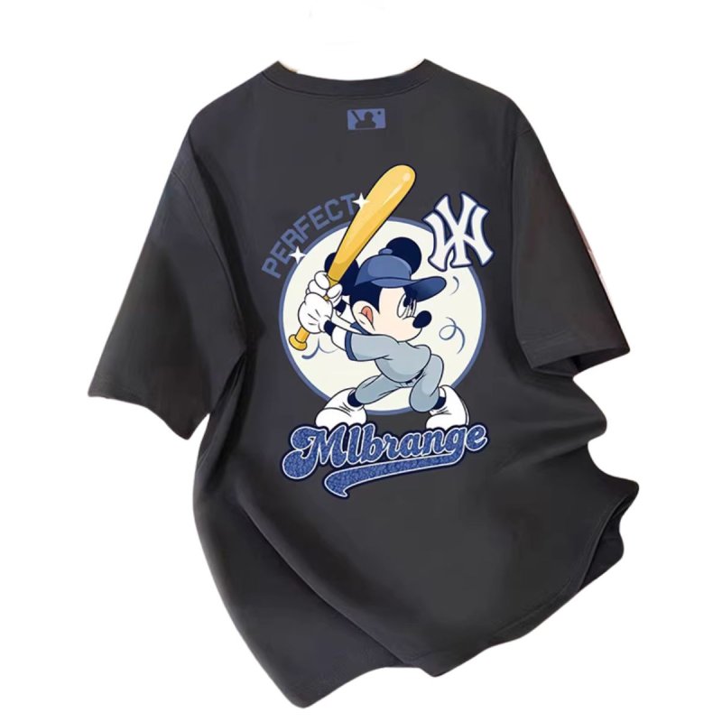 画像4: Uniex  NY Batter Mickey Mouse print  T-shirt  男女兼用 ユニセックスNYバッターミッキーマウスプリント 半袖 Tシャツ (4)